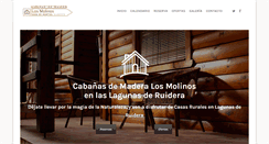 Desktop Screenshot of casasdemaderalosmolinos.es